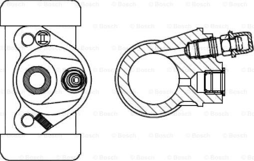 BOSCH F 026 002 361 - Колісний гальмівний циліндр autocars.com.ua