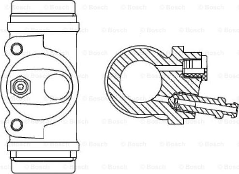 BOSCH F 026 002 367 - Колісний гальмівний циліндр autocars.com.ua