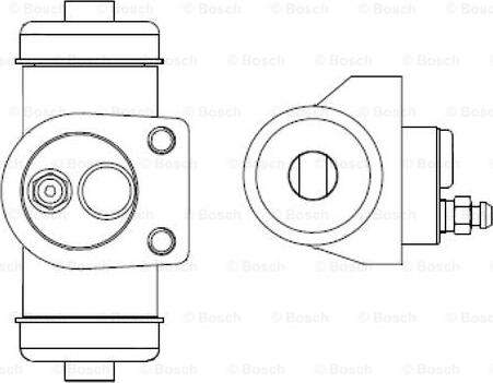 BOSCH F 026 002 381 - Колісний гальмівний циліндр autocars.com.ua