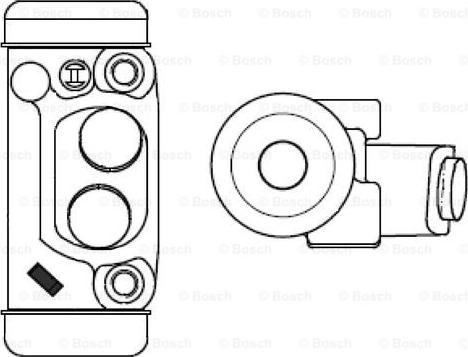 BOSCH F 026 002 383 - Колісний гальмівний циліндр autocars.com.ua