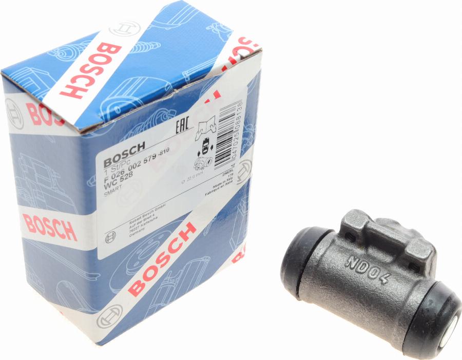 BOSCH F 026 002 579 - Колесный тормозной цилиндр avtokuzovplus.com.ua