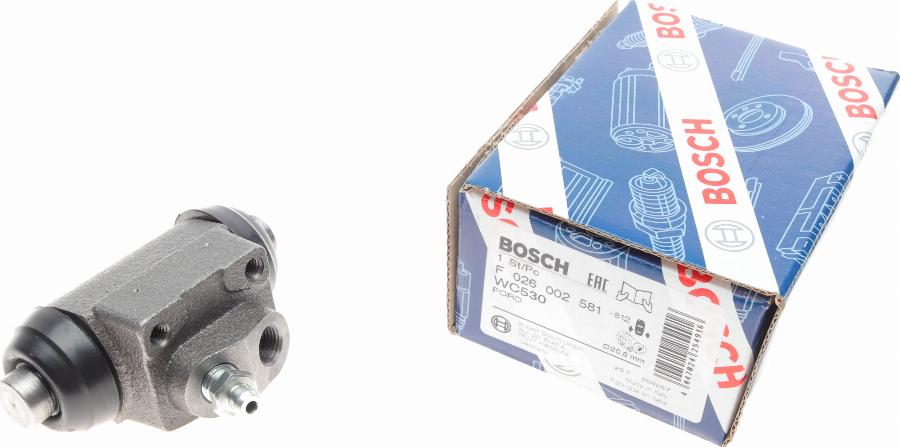 BOSCH F 026 002 581 - Колесный тормозной цилиндр autodnr.net