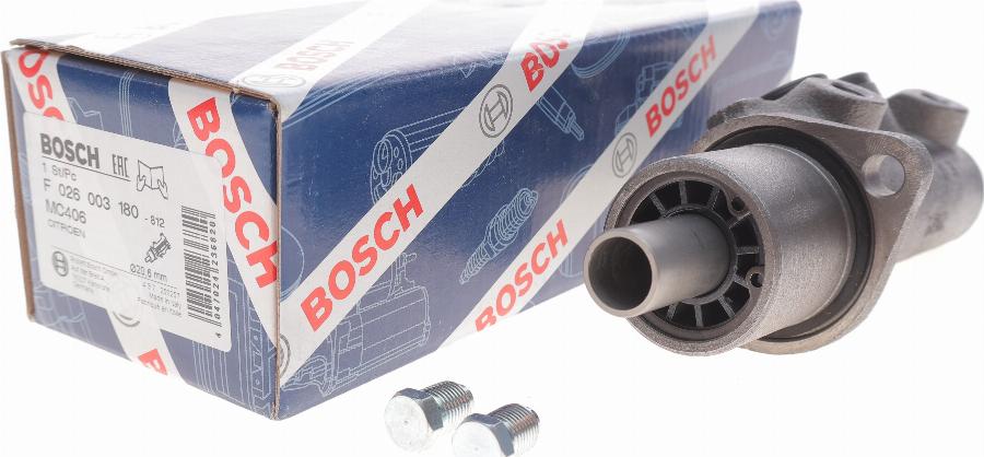 BOSCH F 026 003 180 - Головний гальмівний циліндр autocars.com.ua