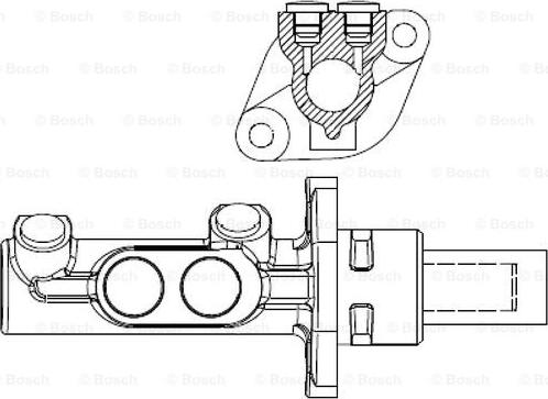 BOSCH F 026 003 943 - Гальмівний циліндр головний autocars.com.ua