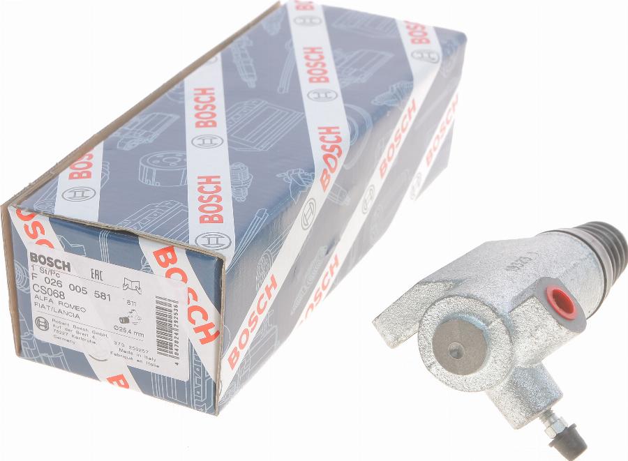 BOSCH F 026 005 581 - Рабочий цилиндр, система сцепления avtokuzovplus.com.ua