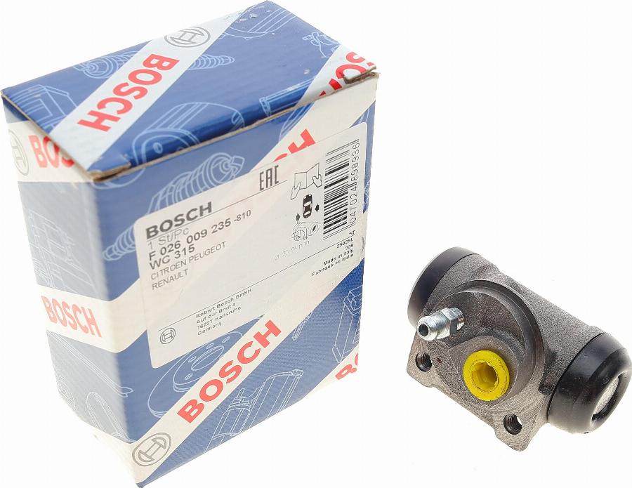 BOSCH F 026 009 235 - Колесный тормозной цилиндр avtokuzovplus.com.ua