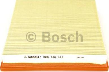BOSCH F 026 400 014 - Повітряний фільтр autocars.com.ua
