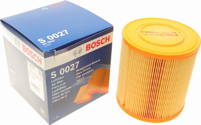 BOSCH F 026 400 027 - Повітряний фільтр autocars.com.ua