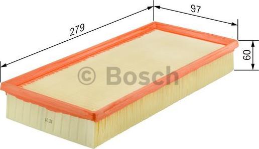 BOSCH F 026 400 036 - Воздушный фильтр avtokuzovplus.com.ua