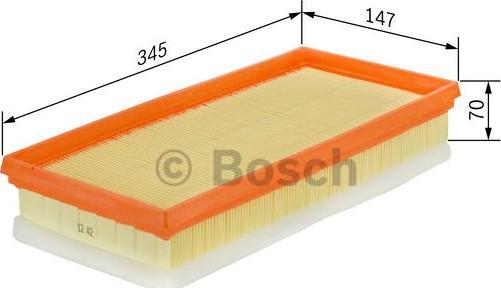 BOSCH F 026 400 058 - Воздушный фильтр avtokuzovplus.com.ua