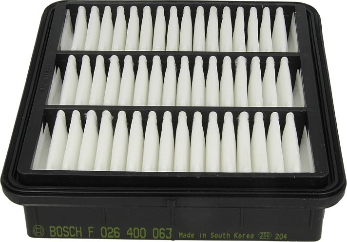 BOSCH F 026 400 063 - Повітряний фільтр autocars.com.ua