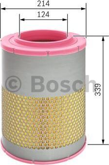 BOSCH F 026 400 069 - Повітряний фільтр autocars.com.ua