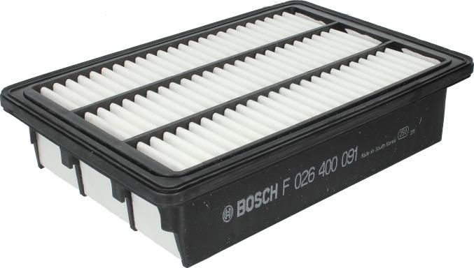 BOSCH F 026 400 091 - Повітряний фільтр autocars.com.ua