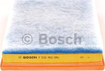 BOSCH F 026 400 096 - Повітряний фільтр autocars.com.ua