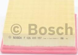 BOSCH F 026 400 097 - Повітряний фільтр autocars.com.ua