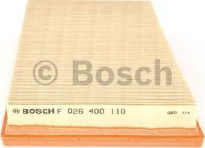 BOSCH F 026 400 110 - Повітряний фільтр autocars.com.ua