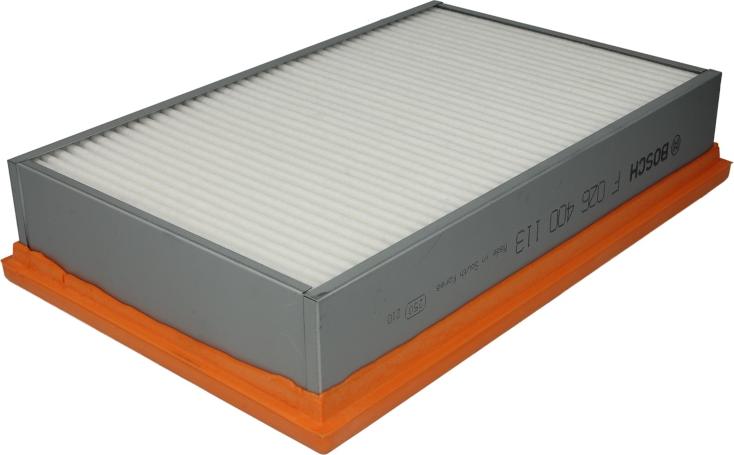 BOSCH F 026 400 113 - Повітряний фільтр autocars.com.ua