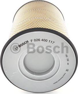 BOSCH F 026 400 117 - Воздушный фильтр avtokuzovplus.com.ua