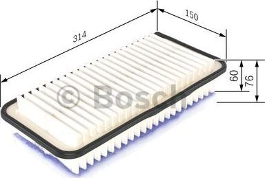 BOSCH F 026 400 143 - Воздушный фильтр autodnr.net