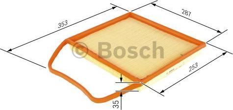 BOSCH F 026 400 148 - Повітряний фільтр autocars.com.ua