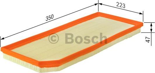 BOSCH F 026 400 181 - Воздушный фильтр avtokuzovplus.com.ua