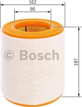 BOSCH F 026 400 261 - Повітряний фільтр autocars.com.ua