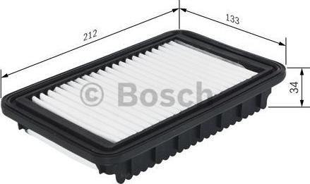 BOSCH F 026 400 291 - Повітряний фільтр autocars.com.ua