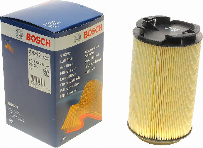 BOSCH F 026 400 299 - Повітряний фільтр autocars.com.ua