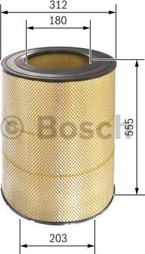 BOSCH F 026 400 321 - Воздушный фильтр avtokuzovplus.com.ua