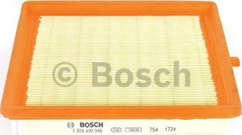 BOSCH F 026 400 348 - Воздушный фильтр avtokuzovplus.com.ua