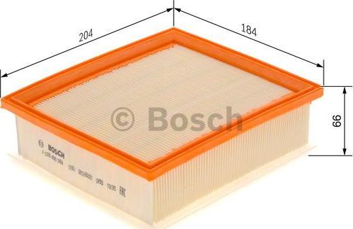 BOSCH F 026 400 369 - Воздушный фильтр avtokuzovplus.com.ua