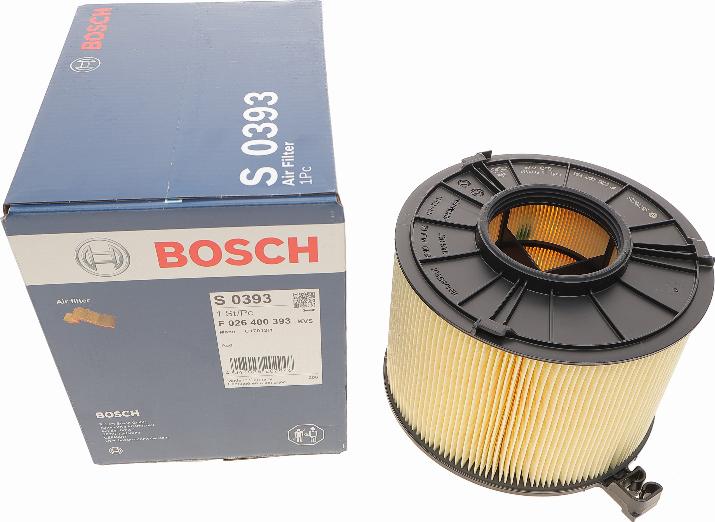 BOSCH F 026 400 393 - Повітряний фільтр autocars.com.ua