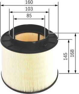 BOSCH F 026 400 394 - Повітряний фільтр autocars.com.ua