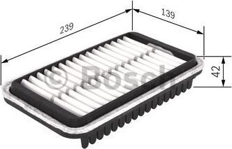 BOSCH F 026 400 418 - Повітряний фільтр autocars.com.ua