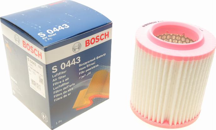 BOSCH F 026 400 443 - Воздушный фильтр avtokuzovplus.com.ua