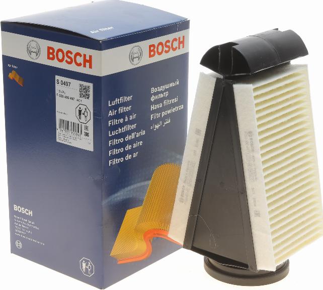 BOSCH F 026 400 497 - Воздушный фильтр avtokuzovplus.com.ua