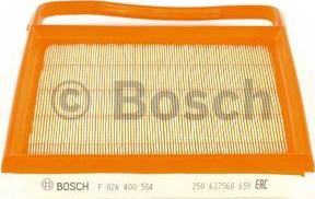 BOSCH F 026 400 504 - Воздушный фильтр autodnr.net