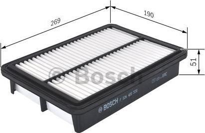 BOSCH F 026 400 530 - Воздушный фильтр avtokuzovplus.com.ua