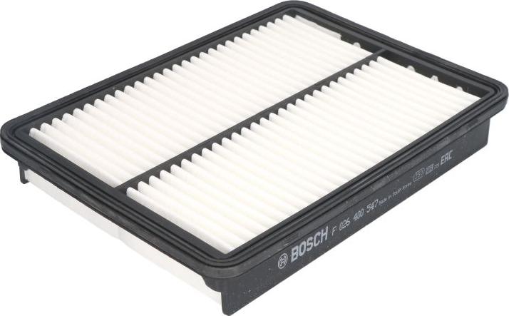 BOSCH F 026 400 547 - Повітряний фільтр autocars.com.ua