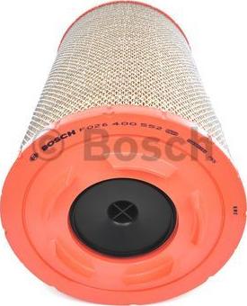 BOSCH F 026 400 552 - Повітряний фільтр autocars.com.ua