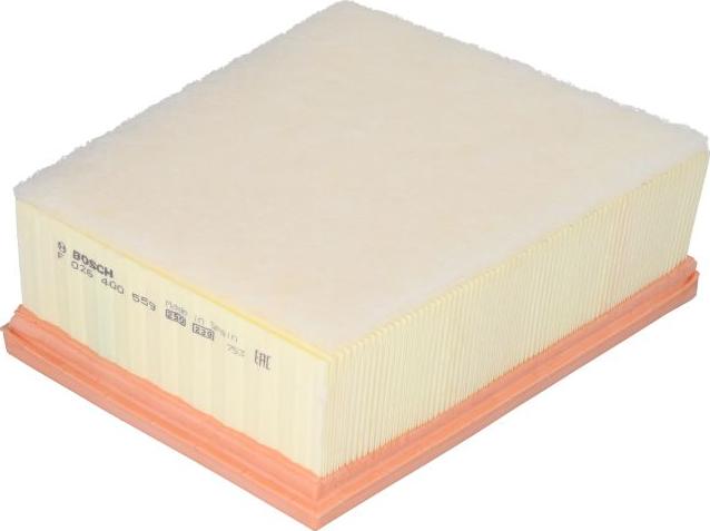 BOSCH F 026 400 559 - Повітряний фільтр autocars.com.ua
