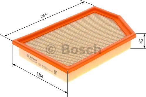 BOSCH F 026 400 586 - Повітряний фільтр autocars.com.ua