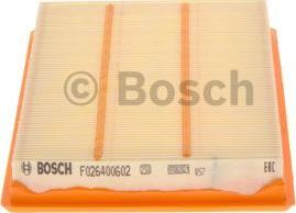 BOSCH F 026 400 602 - Повітряний фільтр autocars.com.ua