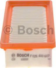 BOSCH F 026 400 607 - Повітряний фільтр autocars.com.ua