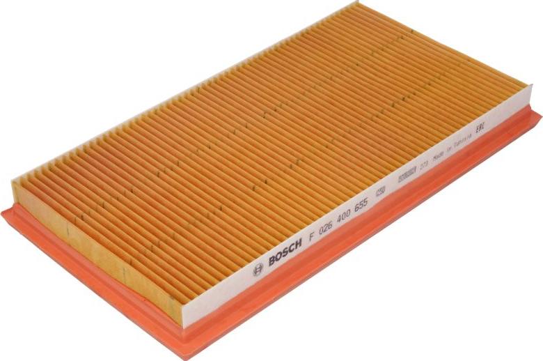 BOSCH F 026 400 655 - Повітряний фільтр autocars.com.ua