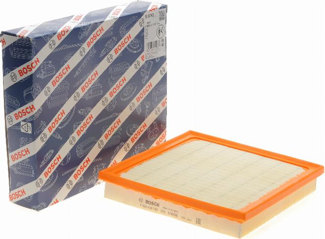 BOSCH F 026 400 743 - Повітряний фільтр autocars.com.ua