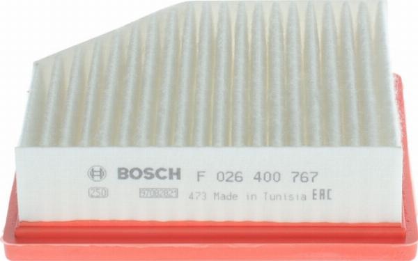 BOSCH F 026 400 767 - Повітряний фільтр autocars.com.ua