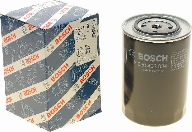 BOSCH F 026 402 034 - Паливний фільтр autocars.com.ua