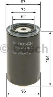 BOSCH F 026 402 036 - 0 autocars.com.ua