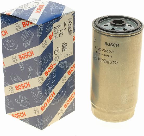 BOSCH F 026 402 071 - Топливный фильтр autodnr.net